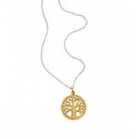 Kissika Sterling Silver Gold Plated Mulberry Tree Necklace