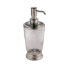 InterDesign Rain Soap Pump, Clear/Brushed Stainless Steel