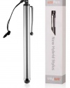 amPen New Hybrid Stylus for iPad 3, iPad 4, iPad Mini, iPhone 4s, iPhone 5, Nexus 7, Galaxy S 3 (Silver)