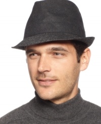 The twenty-first century take on a traditional trilby: The Thomas hat from Country Gentlemen with solid crown and patterned brim.