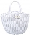 Kate Spade New York Beach Club Basket Beth PXRU4191 Tote,White,One Size