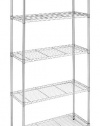 Whitmor 6060-267 Supreme 5-Tier Shelves, Chrome