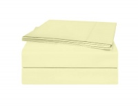 Alok International 820-110002 820 Thread Count Supima Cotton Sateen Sheet Set, Queen, Ivory