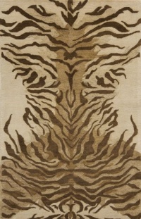 Area Rug 5x8 Rectangle Animal Inspirations Sand Color - Momeni Serengeti Rug from RugPal