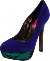 Betsey Johnson Women's Dareah Platform Pump,Blue Multi,6 M US