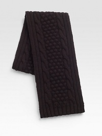 Chunky cable-knit scarf set in a luxurious wool and cashmere blend.8W x 68L70% wool/30% cashmereDry cleanMade in Italy