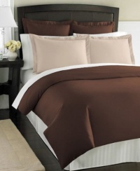 Charter Club Damask Solid 500T Chocolate Queen Bedskirt