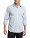 Calvin Klein Sportswear Men's Solid Stretch Free Fit Woven Shirt