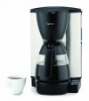 Capresso Programmable Coffeemaker with Glass Carafe, Stainless Steel/Black, 10-Cup