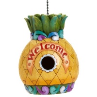 Jim Shore Heartwood Creek from Enesco Welcome Pineapple Birdhouse 7.75 IN