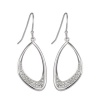 Sterling Silver Clear Swarovski Crystal Drop Earrings