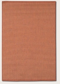 Couristan 1001/4000 Recife Saddle Stitch Terra Cotta/Natural Runner Rug, 2-Feet 3-Inch by 11-Feet 9-Inch