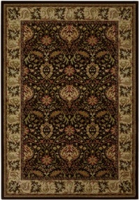 Couristan 6384/3767 Everest Herati Palm/Chocolate 7-Feet 10-Inch by 11-Feet 2-Inch Rug