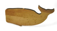 J.K. Adams 15-Inch-by-8-Inch Maple Wood Cutting Board, Whale-Shaped