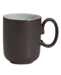 Handsome and understated, this Sienna mug features a matte mocha surface and glazed interior for smart-casual style with your coffee, cocoa or tea.