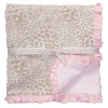 Carter's Baby Girls Little Layette 2 Ply Reversible Pink Ruffle Baby Blanket 28x34 - One Size