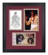 Elvis Presley Aloha From Hawaii 35th Anniversary Framed Presentation - 13.75 X 11.75