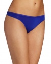 Calvin Klein Women's Naked Glamour Thong, Blue Royale, Medium