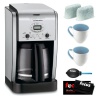 Cuisinart DCC-2650 *Refurbished* Brew Central 12-Cup Programmable Coffeemaker + 2 Cuisinart Replacement Water Filters + 2 Stoneware Coffee Mugs + Dust Blower + Microfiber Cleaning Cloth