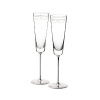 A perfect engagement or bridal shower gift, this set includes two champagne flutes- one etched with MRS and one etched with MR.