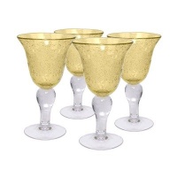 Iris Goblet in Citrine (Set of 4)