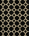 5' x 7'6 Rectangular Momeni Area Rug BLISSBS-11BLK5076 Black Color Hand Tufted in China Bliss Collection