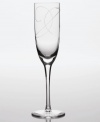 Fluid scrolls glide freely around this crystal flute from Noritake. Easy to match with any decor, the fresh and whimsical Eternal Wave collection is a timeless look for fine dining or luxurious everyday meals. Coordinates with Platinum Wave dinnerware.