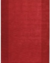 Area Rug 3x5 Rectangle Solid/Striped Red Color - Surya Mystique Rug from RugPal