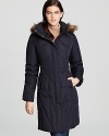 Love the maxi dress? You'll love this long Calvin Klein coat, which transitions the look into the winter months.