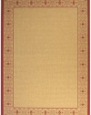 Area Rug 5x7 Rectangle Transitional Beige - Red Color - Safavieh Courtyard Rug from RugPal