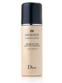 As featured in our Beauty Event. DiorSkin Airflash Spray Makeup. A quick spray and you're on your way. You'll feel an airy-light, fresh sensation. You'll see a more even skin texture, fewer fine lines--a softly radiant, airbrush perfection that lasts all day. 