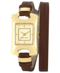 That's a wrap! You've found your new favorite watch with this double-wrap design from Nine West.