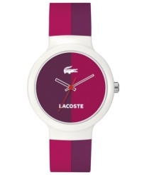 Sport some retro Lacoste style with this unisex Goa collection sport watch.