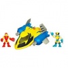 Playskool Super Hero Squad Deluxe Vehicle - Rescue Jet with Wolverine & Iron man