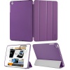 KHOMO ® Super Slim Purple Case Polyurethane Smart Cover FRONT + Purple Hard Rubberized Poly-carbonate BACK Protector for Apple iPad Mini 7 Inches 7.9 inch (Built-in magnet for sleep / wake feature)