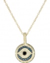 Judith Ripka Lucky Small Evil Eye Pendant Necklace on Chain Necklace