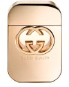 Experience the thrill of the forbidden with Gucci Guilty. A daring, oriental floral with top notes of mandarin and pink pepper leading into middles notes of peach, lilac and geranium then unveils base ambery notes and patchouli. Bold, rich and feminine, Gucci Guilty makes a statement about who you are. Awaken your senses with a daring edge of sexiness and sensuality that is Gucci Guilty. 