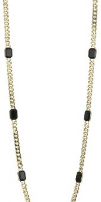 Anne Klein PALATINE Gold-Tone Jet Strand Necklace, 42