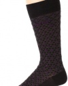 HUGO BOSS Men's Modal Micro Grid Pattern Sock