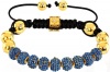 Royal Diamond Monaco Royal Blue Shamballa Adjustable Pave Bracelet with Swarovski Crystals (12 STYLES TO CHOOSE FROM)