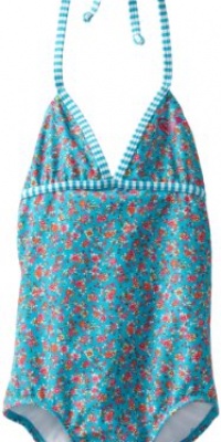 Roxy Kids Girls 7-16 Sand Blossom Tiki One Piece, Caribbean, 7