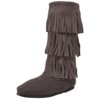 Minnetonka Women's 3-Layer Fringe Boot