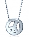 Alex Woo Little Faith Sterling Silver Peace Sign Pendant Necklace, 16