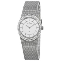 Skagen Women's C566XSSS1 Steel Mother of Pearl Dial Diamond Watch