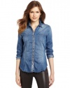 [BLANKNYC] Women's Denim Shirt, Double Dip, X-Small