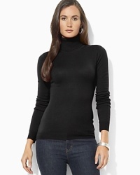 Luxurious cashmere yarns infuse the perennial turtleneck with a note of classic elegance.