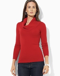 The infallibly chic cowlneck sweater is rendered in super-soft cashmere for an ultra-luxe look and feel.