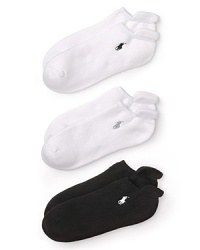 A set of basic cotton peds with hand heel tab for easy on and off. Style #7470PK