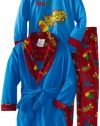 Baby Bunz Boys 2-7 Dig It 3 Piece Robe And Pajama Set