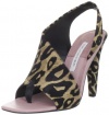 Diane von Furstenberg Women's Morocco Slingback Sandal,Leopard Pony,6.5 M US